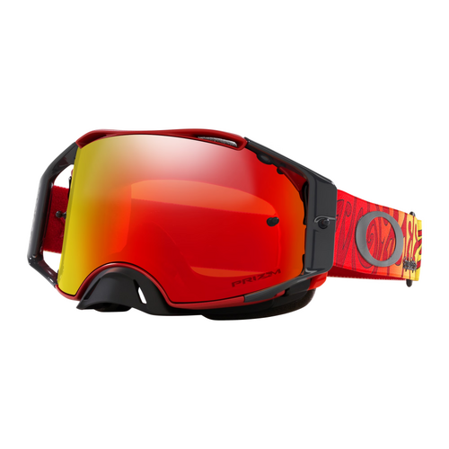 Oakley Airbrake TLD Trippy Red Mx Goggles - Prizm Torch Lens 