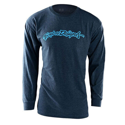 Troy Lee Designs History Long Sleeve T-Shirt - Navy Heather