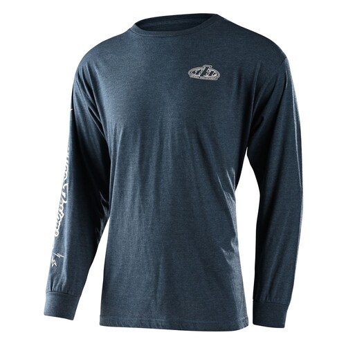 Troy Lee Designs 2022 Piston Bone LE Long Sleeve T-Shirt - Navy Heather