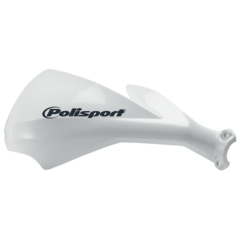 Polisport Sharp Hand Guards - Includes 12mm Fitting Kit - White