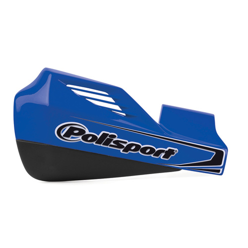 Polisport MX Rocks Hand Guards + Universal Aluminium Fitting Kit - Blue