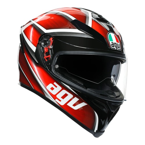 AGV K5 S Tempest - Black/Red - MS