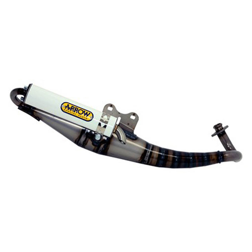 Arrow Exhaust Aprilia SR50 02-03 DiTech Homologated Extreme Full-System Aluminium White Silencer