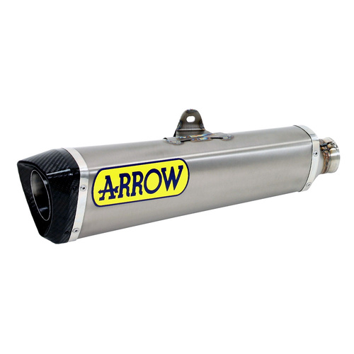 Arrow Silencer Kit: Works Titanium With Carbon End Caps