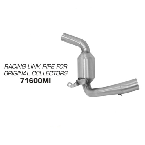 Arrow Link Pipe - Race Non Catalyzed Stainless