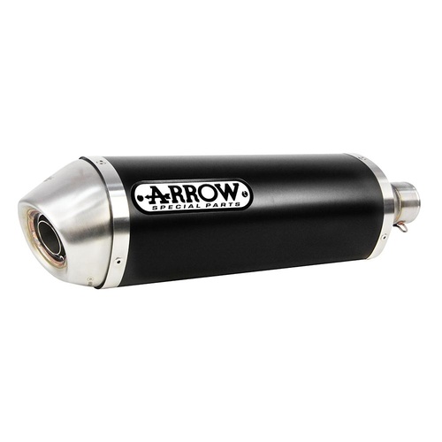 Arrow Silencer - Race-Tech Aluminium Dark With Steel End Cap