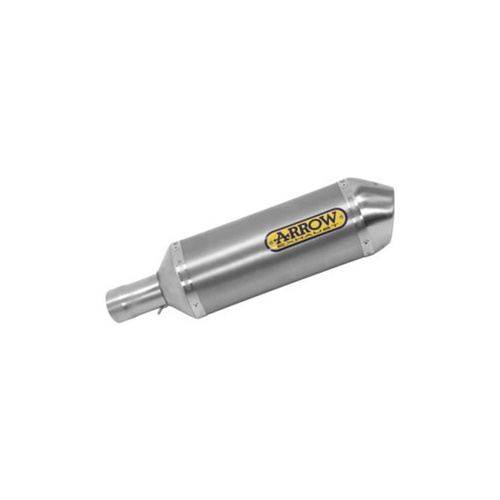 Arrow Silencer - Race-Tech Aluminium Silver With Steel End Cap