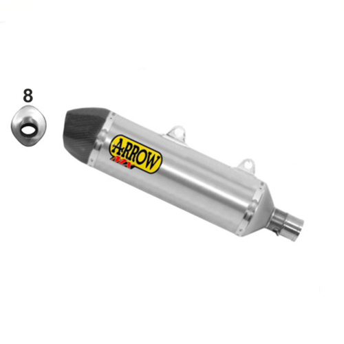 Arrow Silencer - Race-Tech Titanium With Carbon End Cap