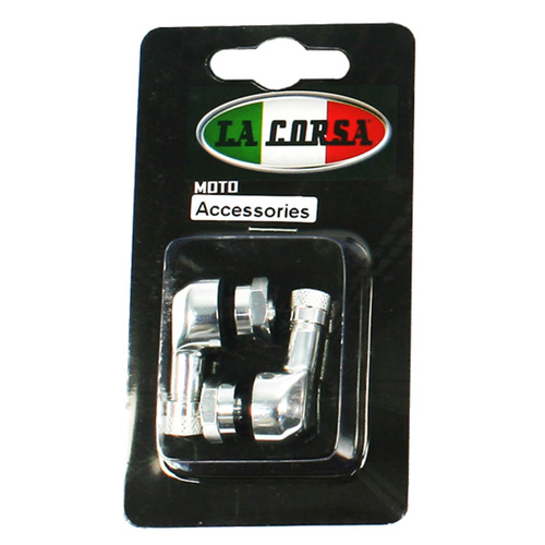 La Corsa Tubeless Valve Stem - Silver - 8.3MM (PAIR)