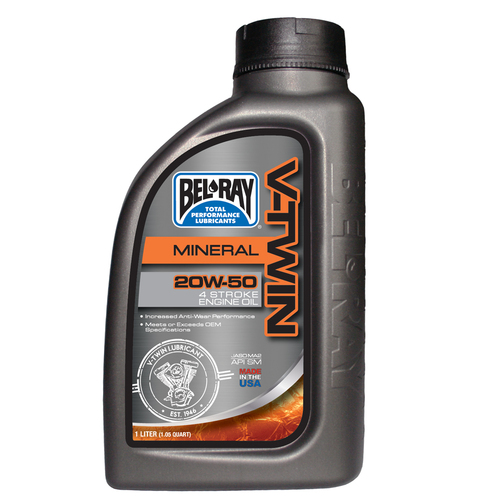 Belray V-Twin Mineral Engine Oil 20W-50