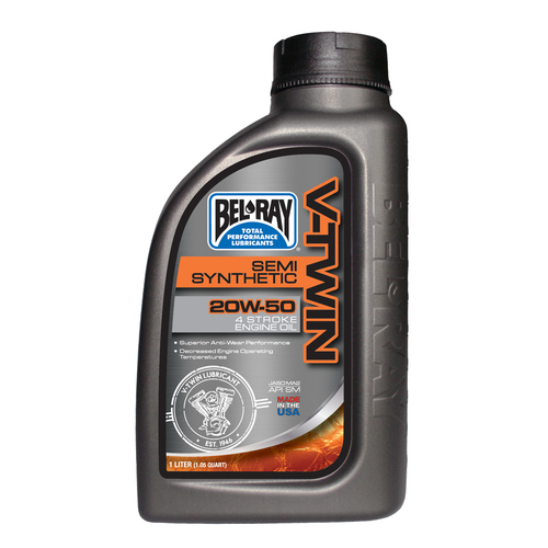 Belray V-Twin Semi-Synthetic Engine Oil 20W-50