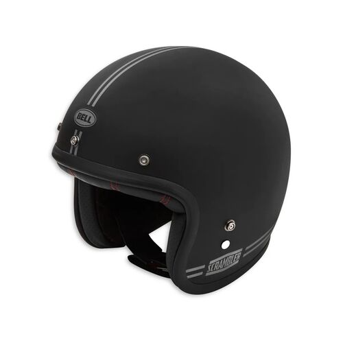 Ducati Black Swag Open Face Helmet - Black