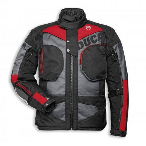 Ducati Jacket C2 Atacama - Grey/Red/Black