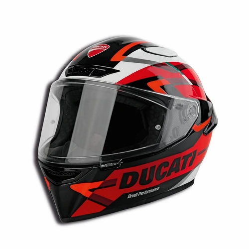 Ducati Logo Peak 2.0 Helmet - Black/Red