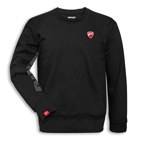 Ducati Logo Roundneck Sweatshirt - Black