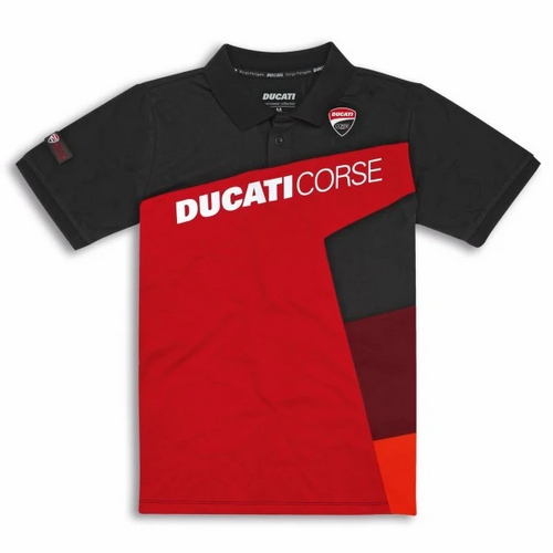 Ducati Short Sleeved Polo Shirt DC Sport - Red