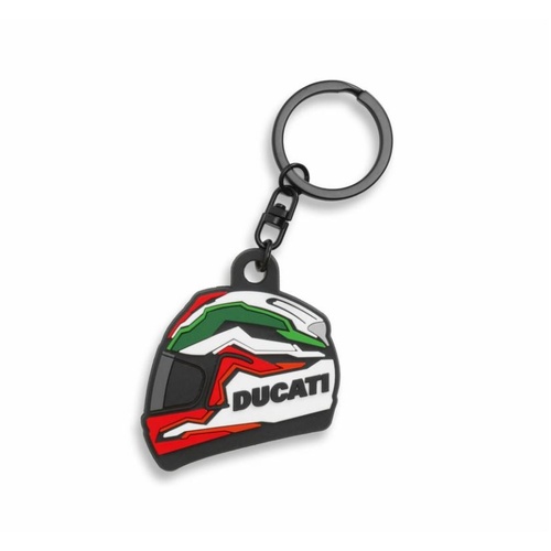 Rubber Key Ring Ducati Flag