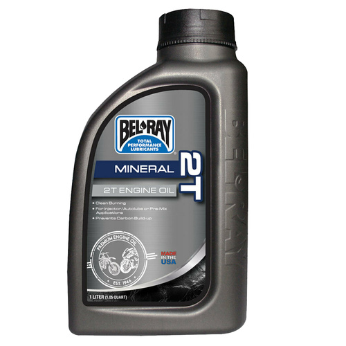 BELRAY 2T MINERAL ENGINE OIL 1 LITRE (12 TO A BOX - 300951150160)
