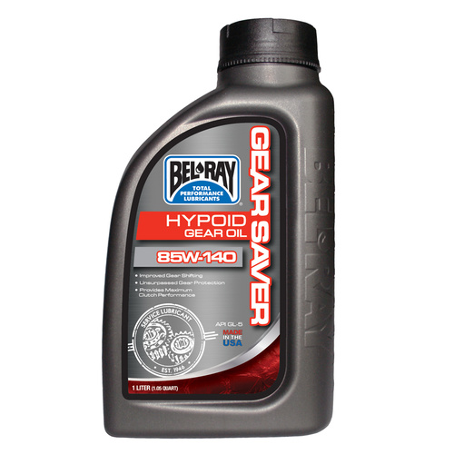 BELRAY GEAR SAVER HYPOID GEAR OIL 85W-140 1 LITRE (12 TO A BOX - 301707150160)