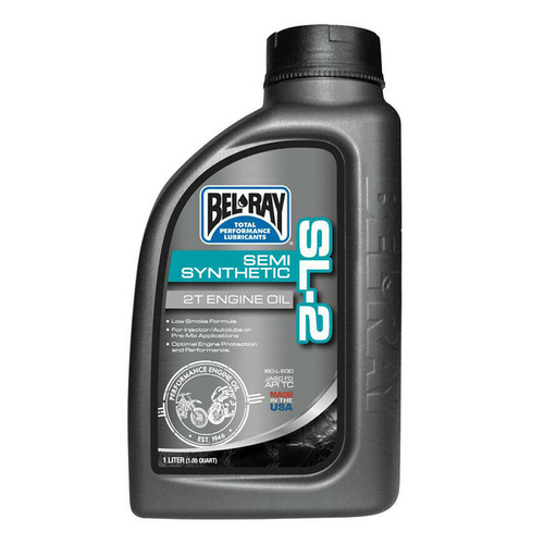 BELRAY SL-2 SEMI-SYNTHETIC 2T ENGINE OIL 1 LITRE (12 TO A BOX - 301719150160)