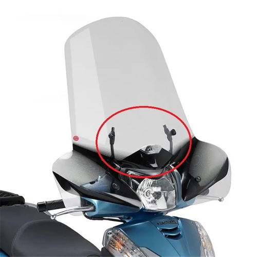 GIVI SPECIFIC WINDSCREEN FITTING KIT - HONDA SH30i 11-14 (NEEDS SCREEN 308A) [ONC01] #