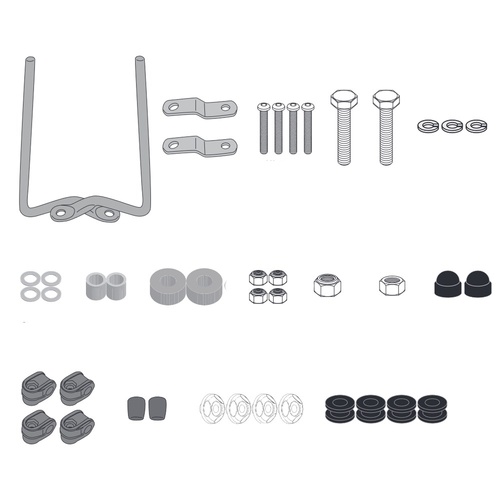 GIVI SPECIFIC WINDSCREEN FITTING KIT - YAMAHA DELIGHT 125 21-24 (NEEDS SCREEN 2154A)
