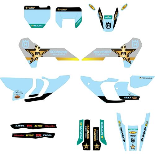 Husqvarna Rockstar Graphics Kit 125/450 TC/FC 2023