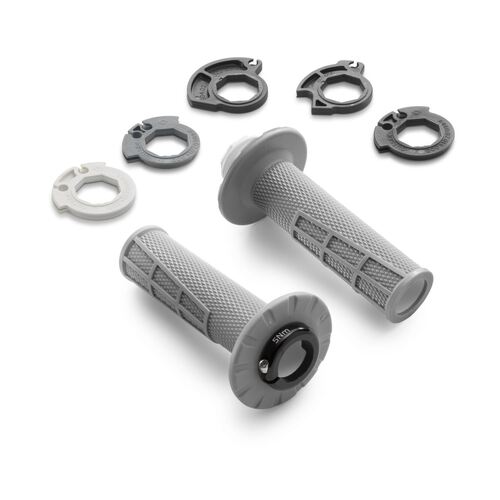 KTM/Husqvarna Lock-On Grip Set Grey Open-End 125/501 23-24