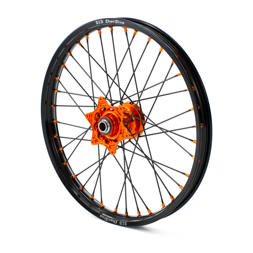 KTM Factory Front Wheel 1.6x21" - Orange Hub/Black Rim 