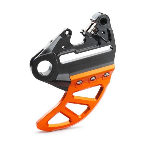 KTM Brake Caliper Support With Disc Guard - Orange 125/500 SX/SX-F/EXC/EXC-F 23-24