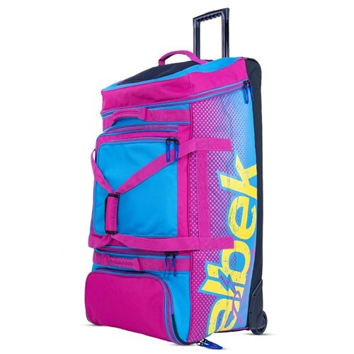 ALBEK GEAR BAG MERIDIAN WHEELED LE 90S THROWBACK BLU/PNK/YEL