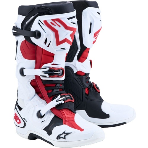 Alpinestars 2027 Tech 10 White / Black / Bright Red Boots