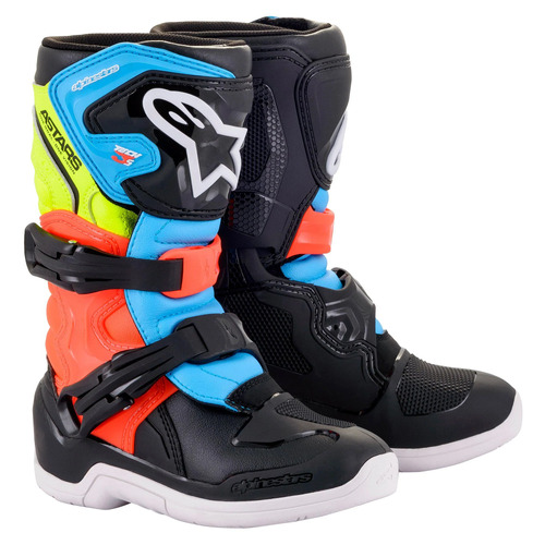 Alpinestars Youth Tech 3S V2 Boots - Black/Yellow/Red