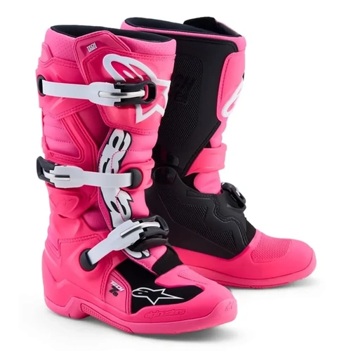 Alpinestars 2027 Tech 7S Boot - Fluro Pink Black White - Youth