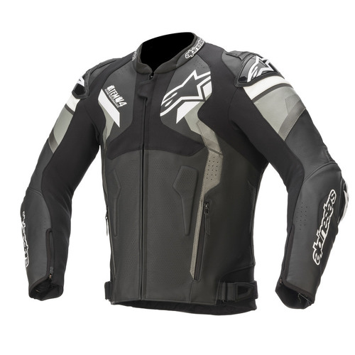 Alpinestars Atem V4 Leather Jacket - Black/Grey/White
