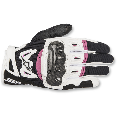 Alpinestars Stella SMX 2 Air Carbon V2 Womens Gloves - Black/White/Fuchia