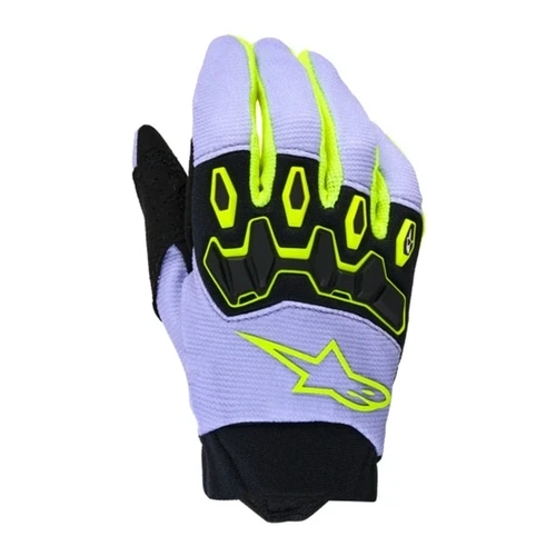 Alpinestars 2027 Full Bore V2 Youth Gloves - Purple Fluro Yellow