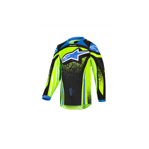 Alpinestars 2026 Kids Racer Nomur Jersey - Dark Navy/Fluro Yellow/UCLA Blue