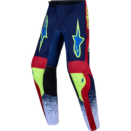Alpinestars 2027 Fluid Drag Blue / Navy / Fire Red / White Kids Pants
