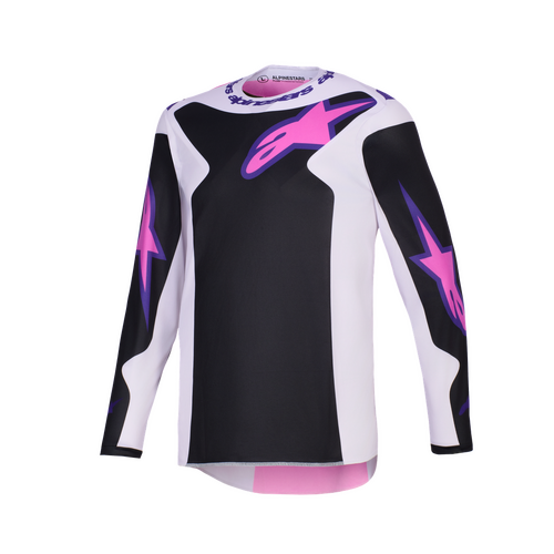 Alpinestars 2026 Fluid Grid Jersey - Black/Light Grey/Purple