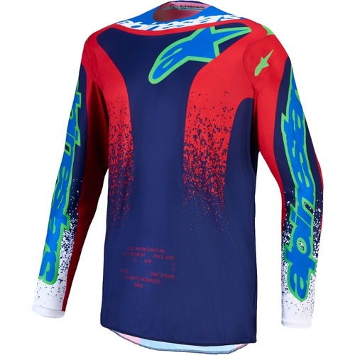 Alpinestars 2027 Fluid Drag Blue / Navy / Fire Red / White Jersey
