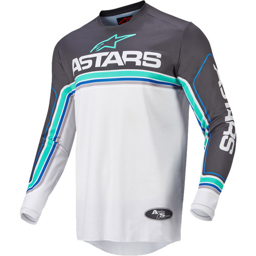 Alpinestars 2022 Fluid Speed Jersey - Anthracite/Grey/Blue