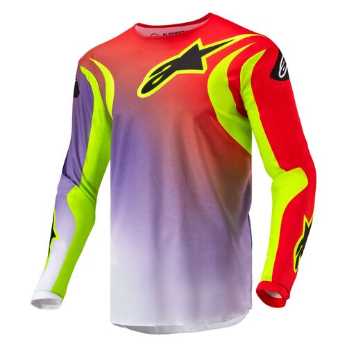 Alpinestars 2024 Fluid Lucent Jersey - White/Red/Yellow