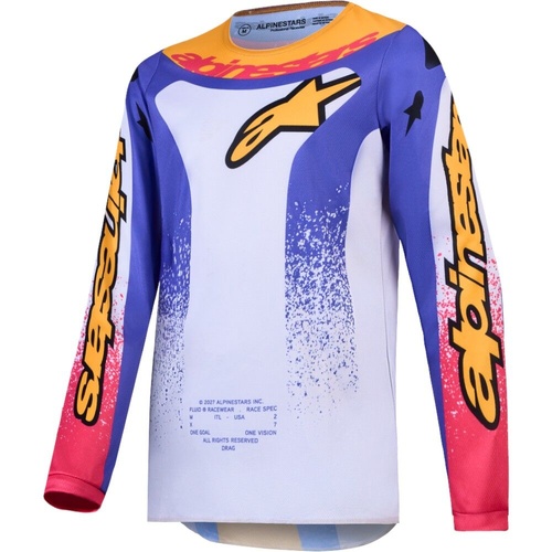 Alpinestars 2027 Fluid Drag Lilac / Blue / Iris Gold Kids Jersey