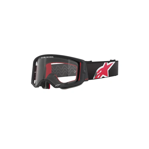 Alpinestars Supertech Corp Goggles Black/Red - Clear Lens 