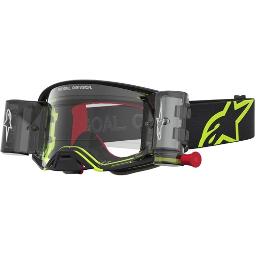 Alpinestars Supertech Firma Black / Fluro Yellow Clear Roll-Off Goggles
