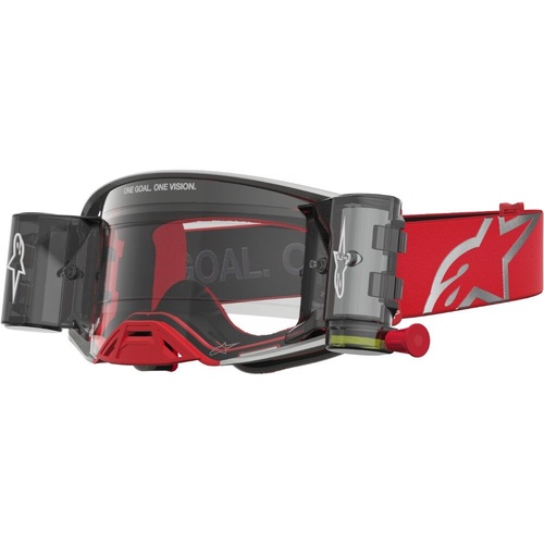 Alpinestars Supertech Firma Red / Silver Clear Roll-Off Goggles