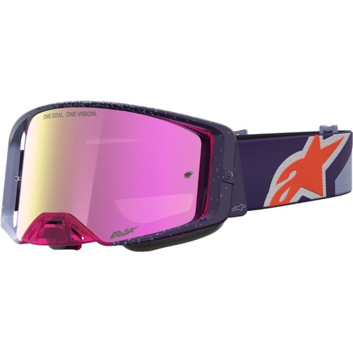 Alpinestars Supertech Hiten Purple / Red Pink Mirror Goggles