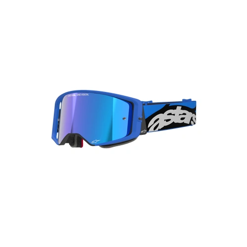 Alpinestars Supertech Goggle Stream Blue Mirror Lens 