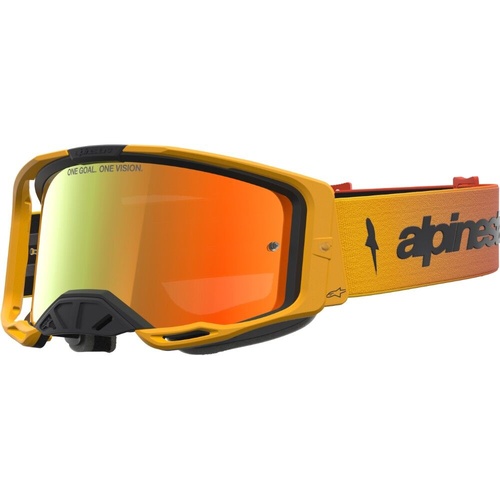 Alpinestars Vision 8 Amber Fire Red / Black Red Mirror Goggles